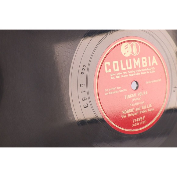 Norbie And Gillie - La-La Waltz / Tinker Polka - 1950 10" 78 rpm Record 12485-F - Picture 13 of 16